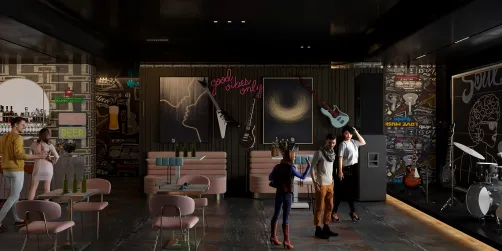 Grunge Basement Bar