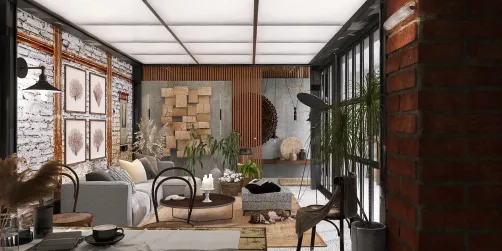 Veranda at the back of the farm