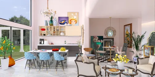 The pink kitchen 