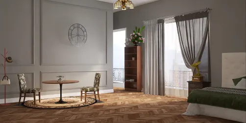 A vintage balcony room