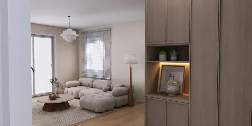 beige Scandinavian living 