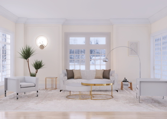 Breathing Brightness Living Room Design Rendering