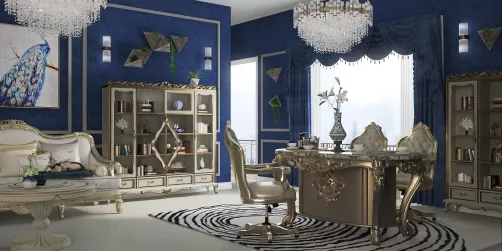 Extravagant French dining room style💙⚜💙