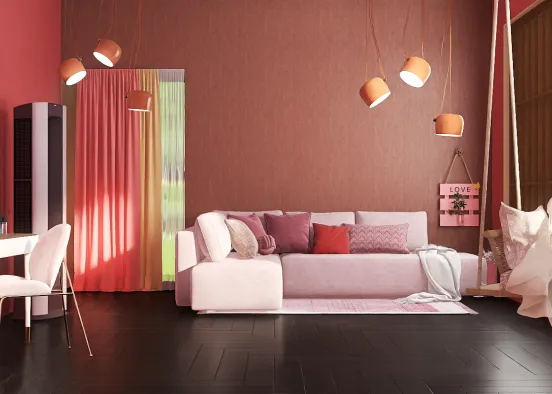 pink living room💕 Design Rendering