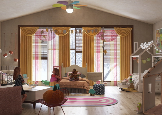 little girls room Design Rendering