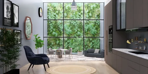 Simple but stylish kitchenette