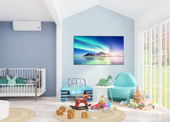 El cuarto perfecto para un bebé  Design Rendering