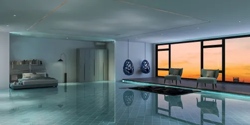 a lazy evening while watching the sunset