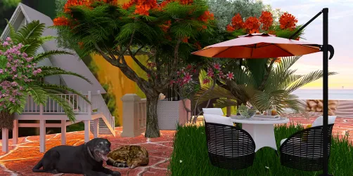 weird garden house