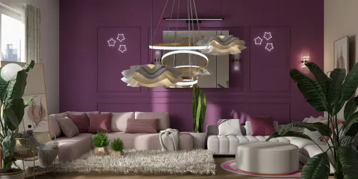 purple and pink living room🩷💜