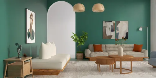 Green living room
