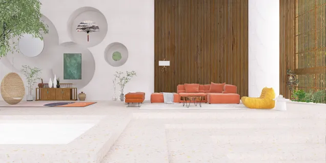 Wabi Sabi Style luxury living room