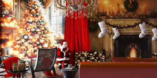 "Christmas Living Room"