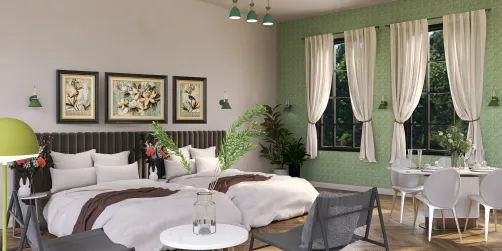 quarto para dois casais em hotel.