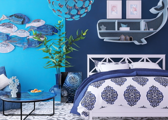 Ocean bedroom Design Rendering