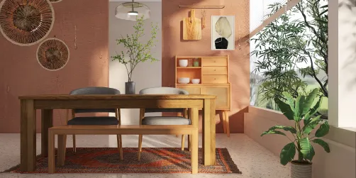 Modern boho dining 