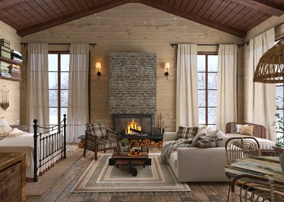 # Winter Cabin  Renderização de Design
