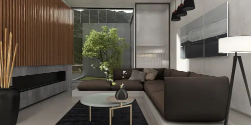 Salón minimalista 