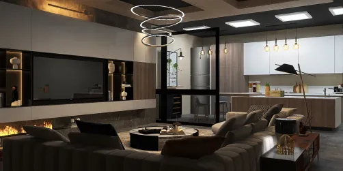 Kitchen + living room