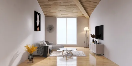 Leaving room for the living room. 