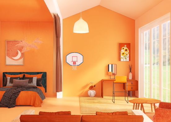 Orange room
 Design Rendering