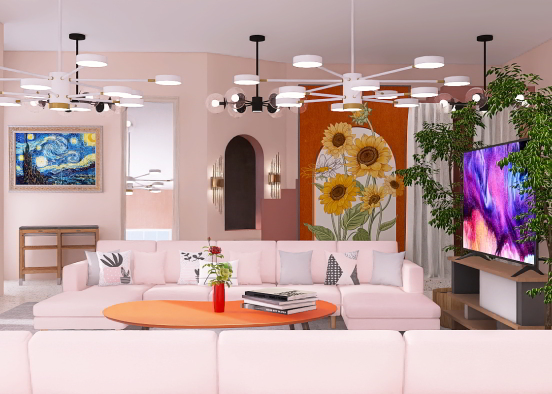 A 50% pink room? Design Rendering
