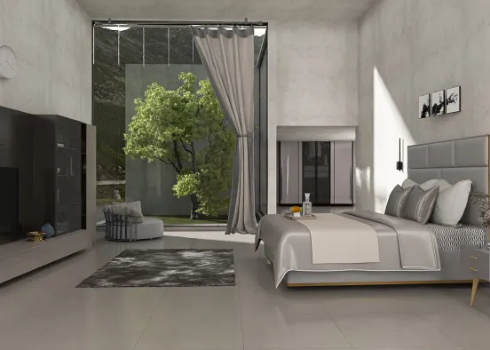 # Nature Bedroom  Design Rendering