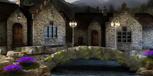 Petit village dans les montagnes suisses!!