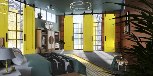 Winter industrial bedroom 
