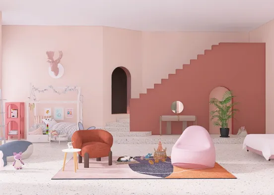 girls bedroom 🧸 Design Rendering