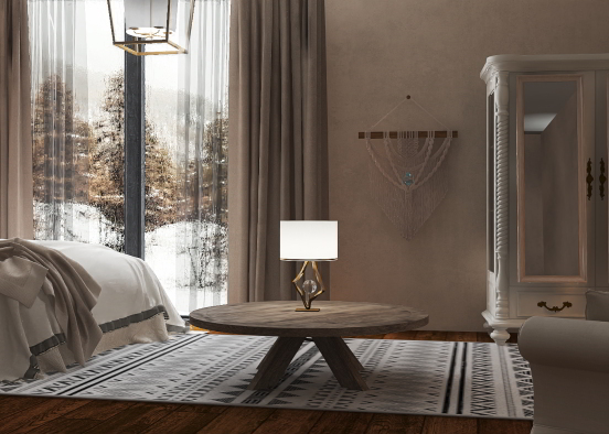 Cosy room on a cold day Design Rendering