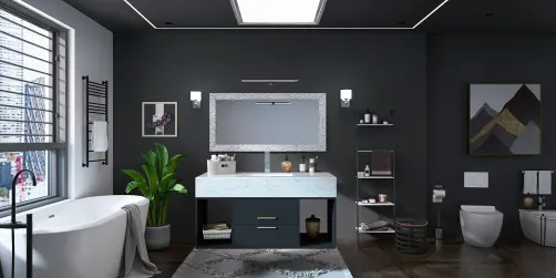 BLACK BATHROOM