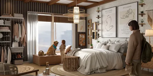 Big sister room (natural wood)🪵 