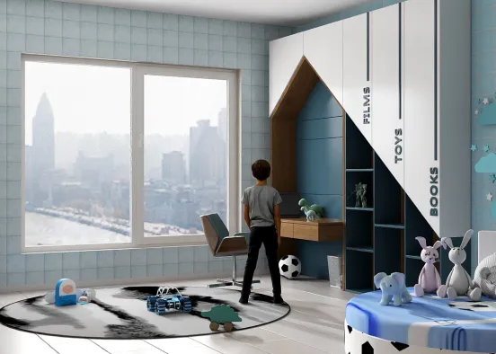 6 : La chambre de la maison bleue 🩵 Design Rendering