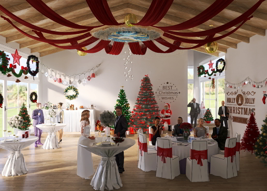 Christmas Business Party Design Rendering