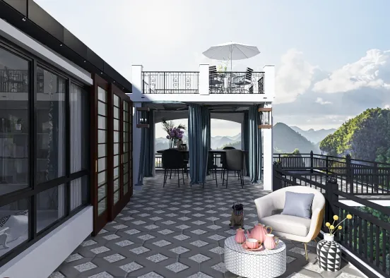 # Beautiful vacation property Renderização de Design
