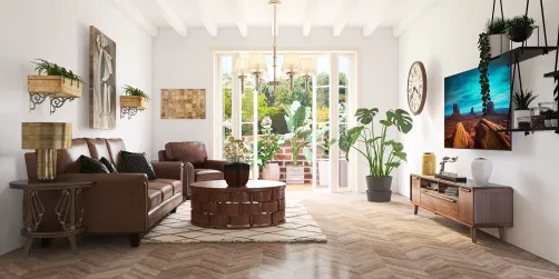 Brown living room 