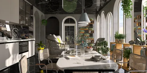 Cocina y salón 