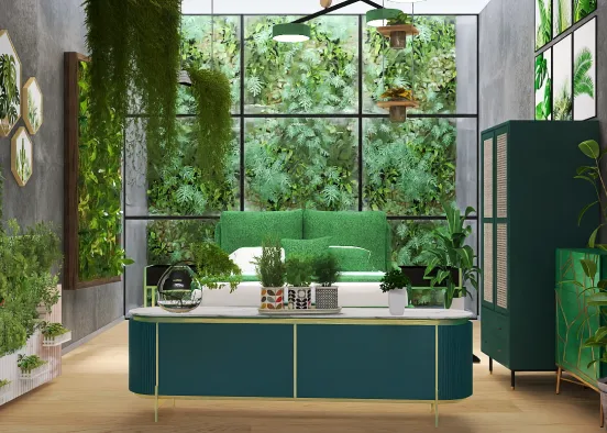 Plant-themed Bedroom 🪴🛏 Design Rendering