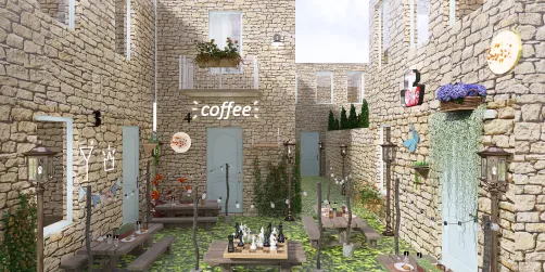 Outdoor café in Italy🇮🇹🪻