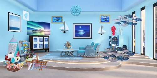 Family room for mermaids 
