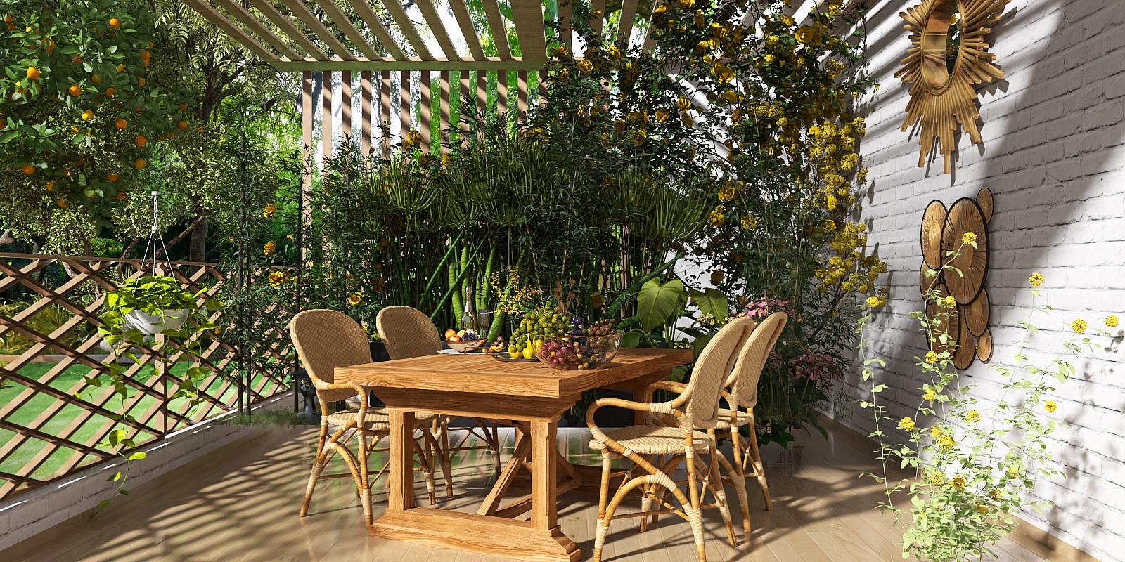 Last Sunrays with Wine