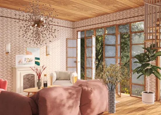 Chic livingroom 🌸 Design Rendering