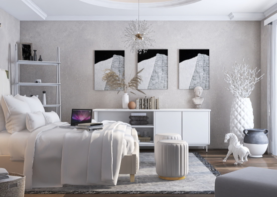 Ethereal bedroom Design Rendering