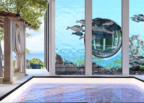 Aquarium Pool 🥰🥰 Design Rendering