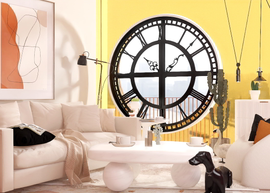 ,, What's the time?", ,, Big Ben room" Design Rendering