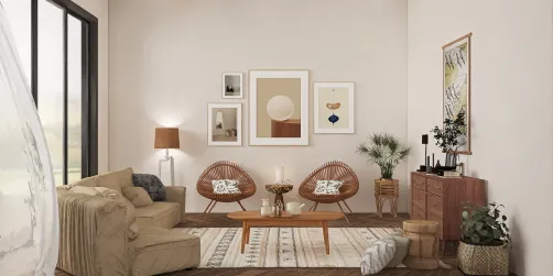 Japandi living room