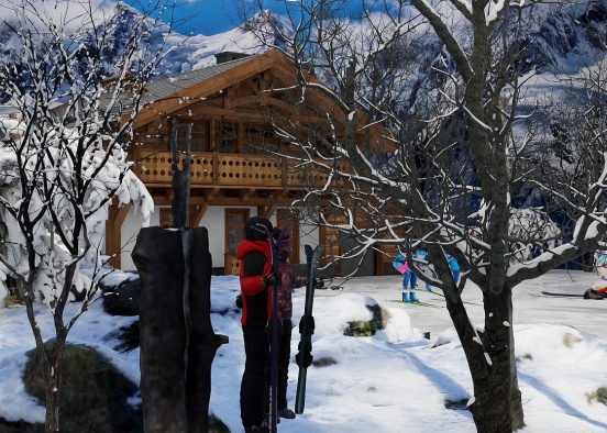 Cabaña para entrega de Ski Design Rendering