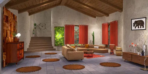 Rustic living room
