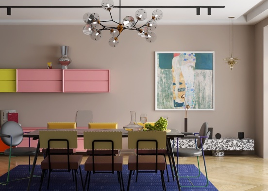 Avant-garde Dining Room Design Rendering